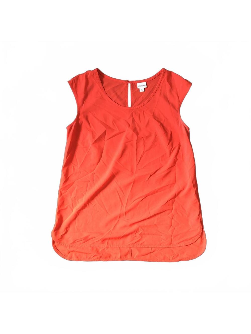 Merona Sleeveless Coral Blouse Top Medium